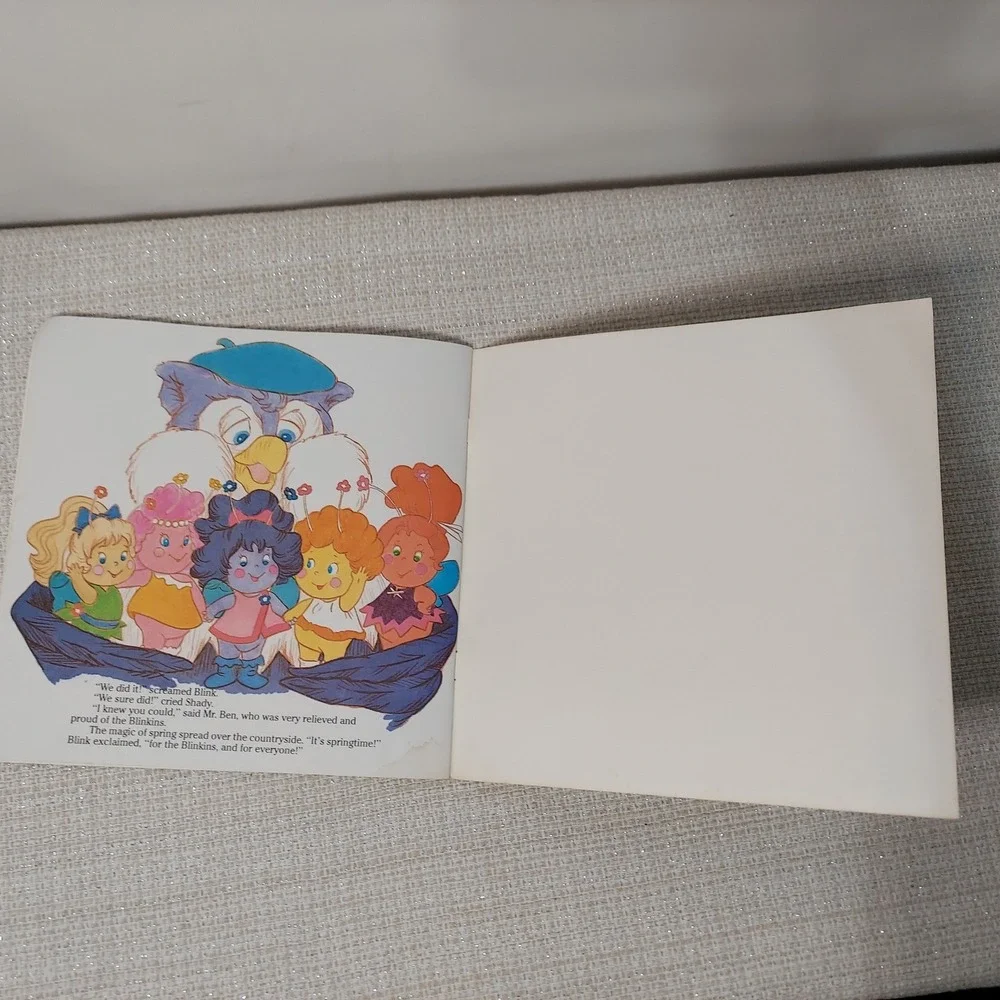 Vintage 1986 Blinkins The Magic Light Book PlayValue Toys‎ Retro 80s Storybook